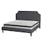 Flash Furniture King Size Dk Gray Fabric Platform Bed w/ Mattress SL-BM10-16-GG - alternate 2